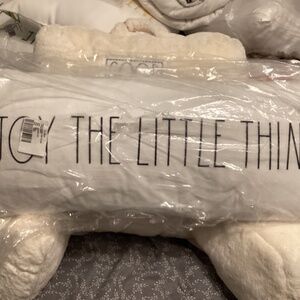 Rae Dunn enjoy the little things pillow
